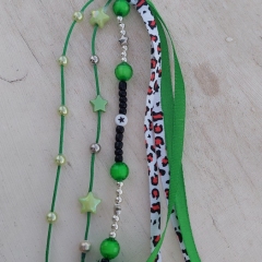 Green Cat Keyring