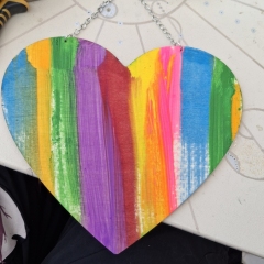 Multicolour Painted Heart