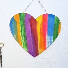 Multicolour Painted Heart