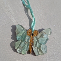 Turquoise Sea Glass Butterfly 