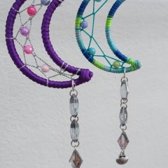 Small hanging moon ornaments
