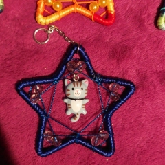Small hanging cat ornament