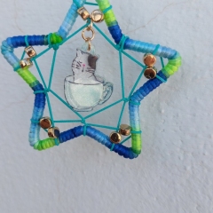 Small hanging cat ornament