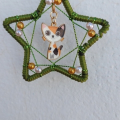 Small hanging cat ornament