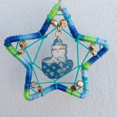 Small hanging cat ornament