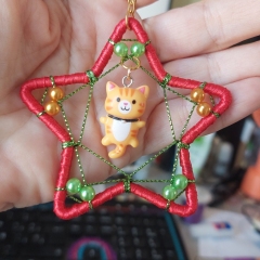 Small hanging cat ornament