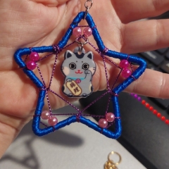 Small hanging cat ornament